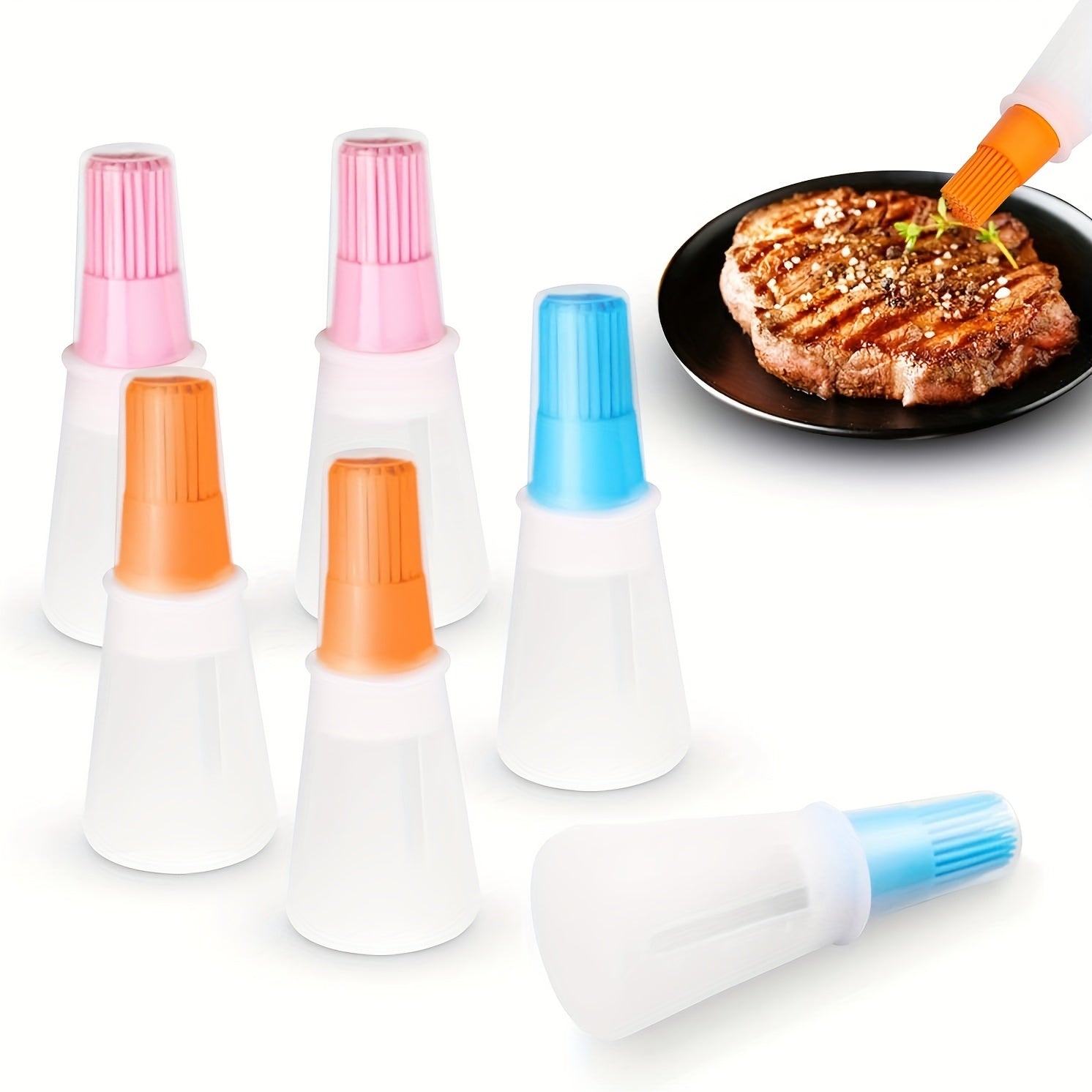 Silicone Basting Brush with Oil Dispenser for BBQ and Baking Food Grade Organic Silicone