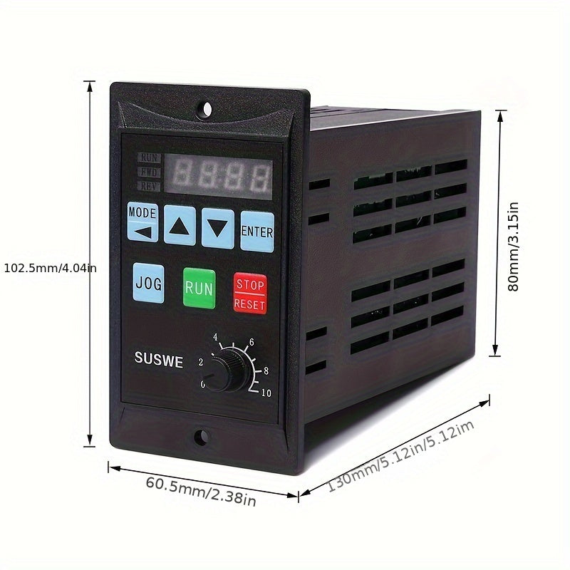 400W 750W Bir fazali uch fazali VFD motor nasos tezligini boshqarish uchun batareka yo'q