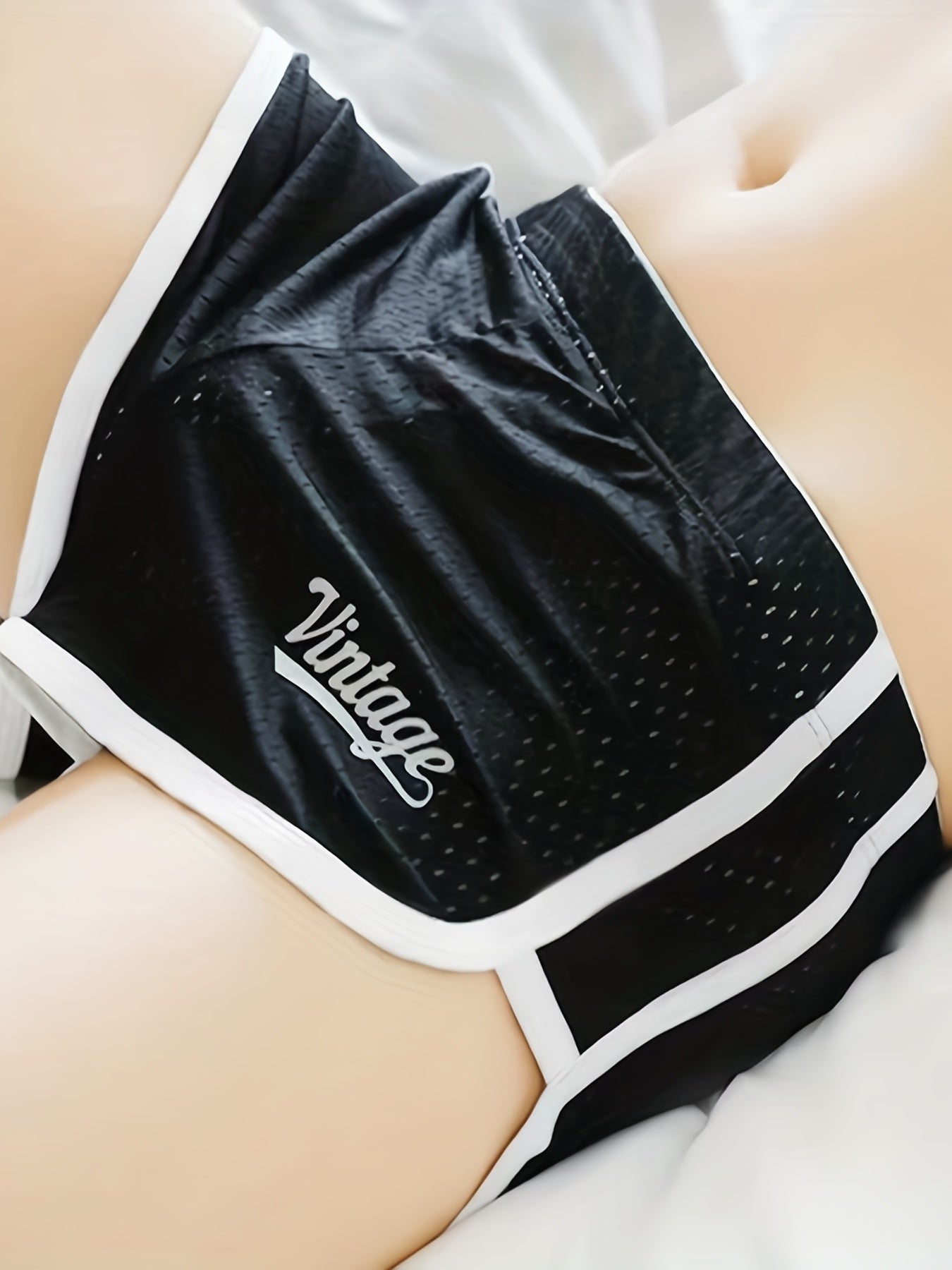 Boxers de malla transpirable para hombre con ribete en contraste y ajuste cómodo