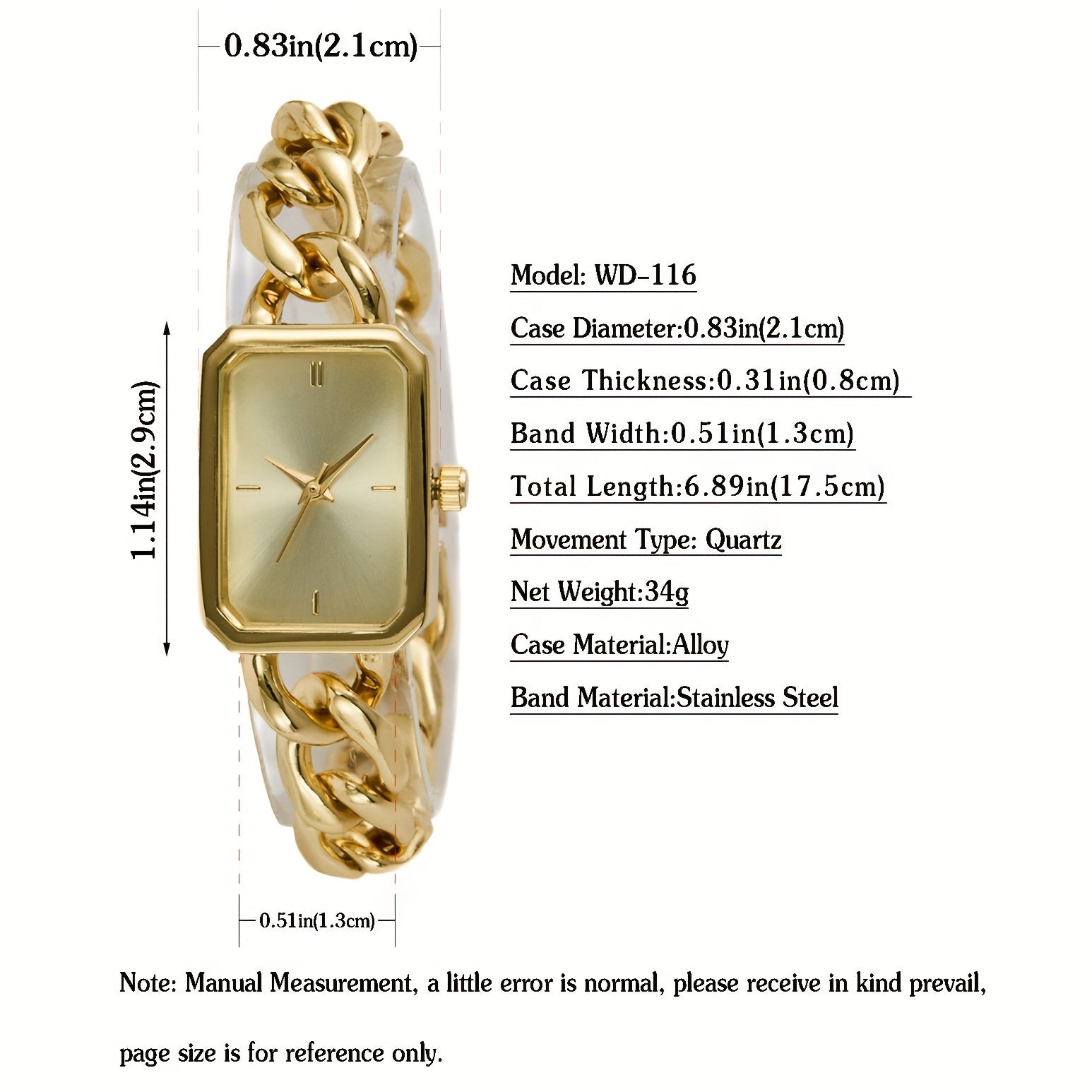 Women's Quartz Watch Gold Silver Tones with Accents Stylish Jewelry