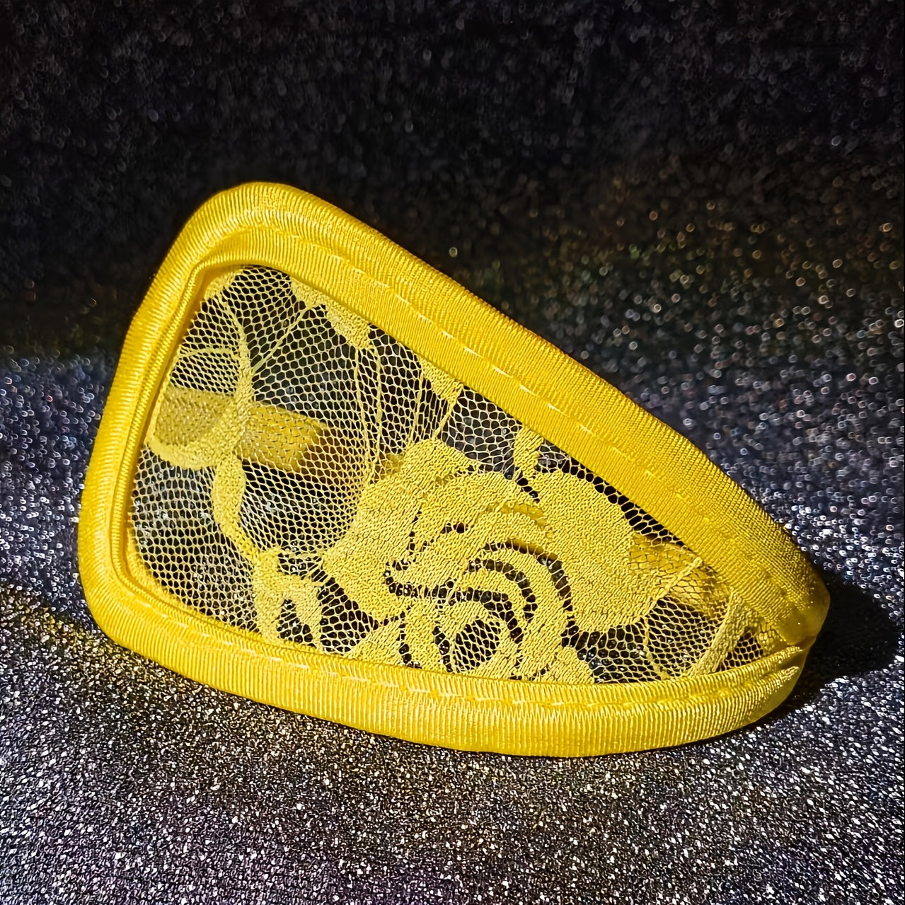 Women's Floral Lace C-String Thong Invisible Stretch Polyester Lingerie