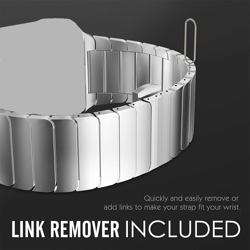 Stainless Steel Smartwatch Band Compatible with 40mm-49mm IWatch for Men Women