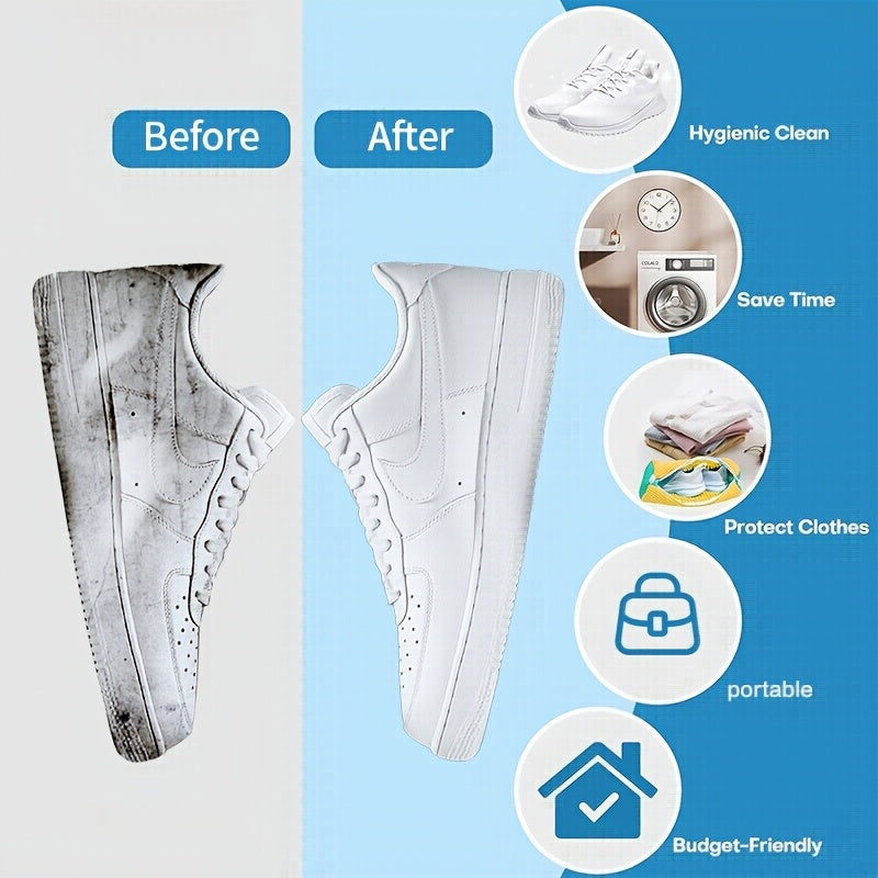 Footwear Cleaning Set with Reusable Shoe Washing Bag and Laundry Bags for Sneakers and Gym Shoes