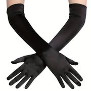 1920s Style Gatsby Flapper Satin Opera Long Gloves for Women