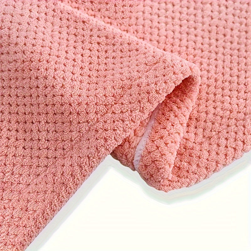 bata de microfibra con dibujos animados para mujer, con cuello en V, chal, toalla ajustable y envolvente