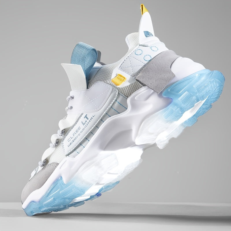 Мужские всесезонные беговые кроссовки с геометрическим принтом букв, дышащие, удобные, повседневные, спортивные туфли