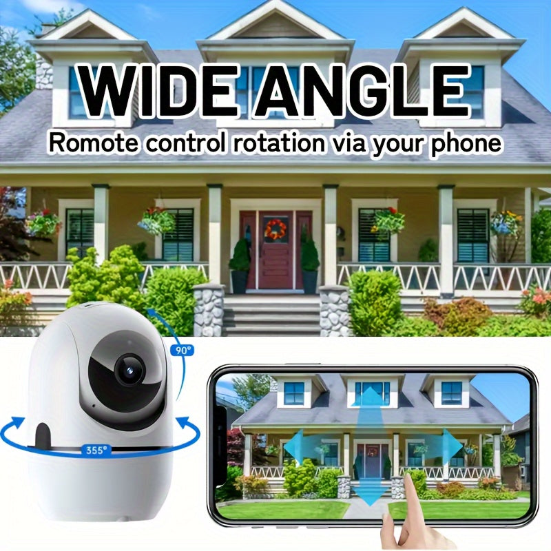 1080P Wireless Security Camera with Motion Detection Night Vision Two-Way Audio WiFi IP Camera