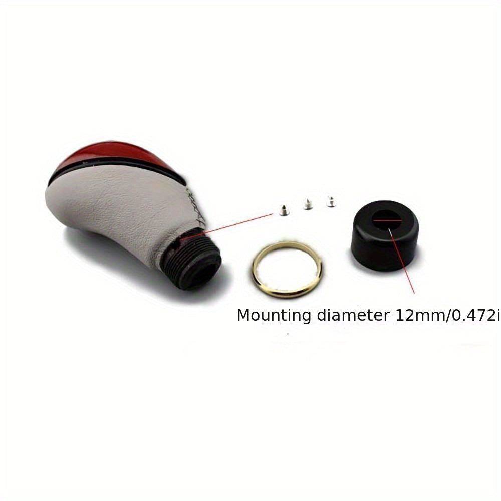 Universal Wooden PU Manual Gear Shift Knob for Cars and Trucks