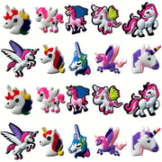 Unisex Plastic Unicorn Shoe Decoration Charms for Sneakers, DIY Accessories
