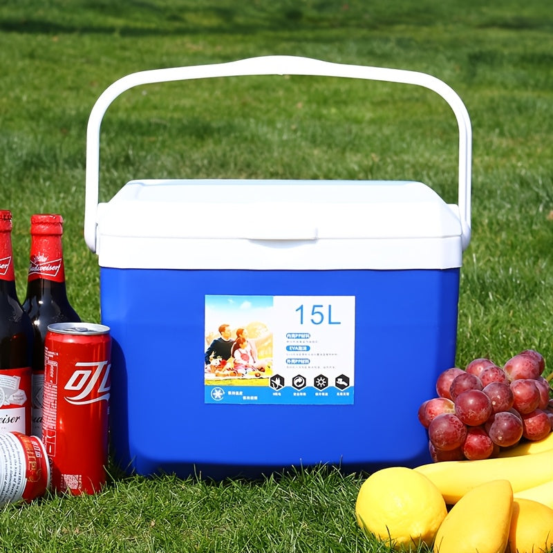 Portable Insulated Cooler Box for Outdoor Fishing Royal Blue Non-Electric Food Contact Safe