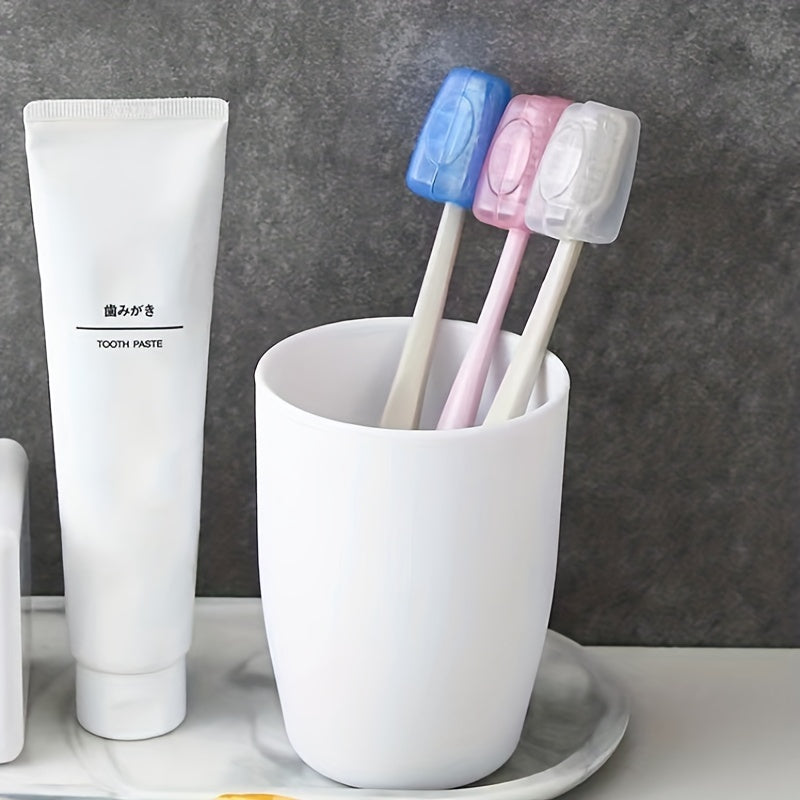 10Pcs Toothbrush Head Covers Portable Toothbrush Protectors Travel Cases