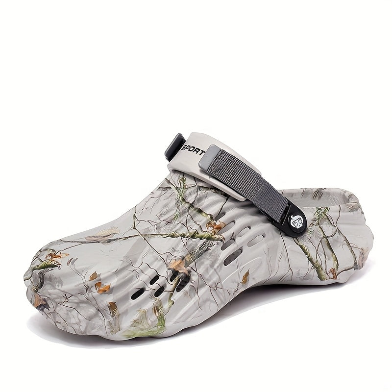Women's Plus Size Camouflage Slip-On Clogs Lightweight Breathable EVA