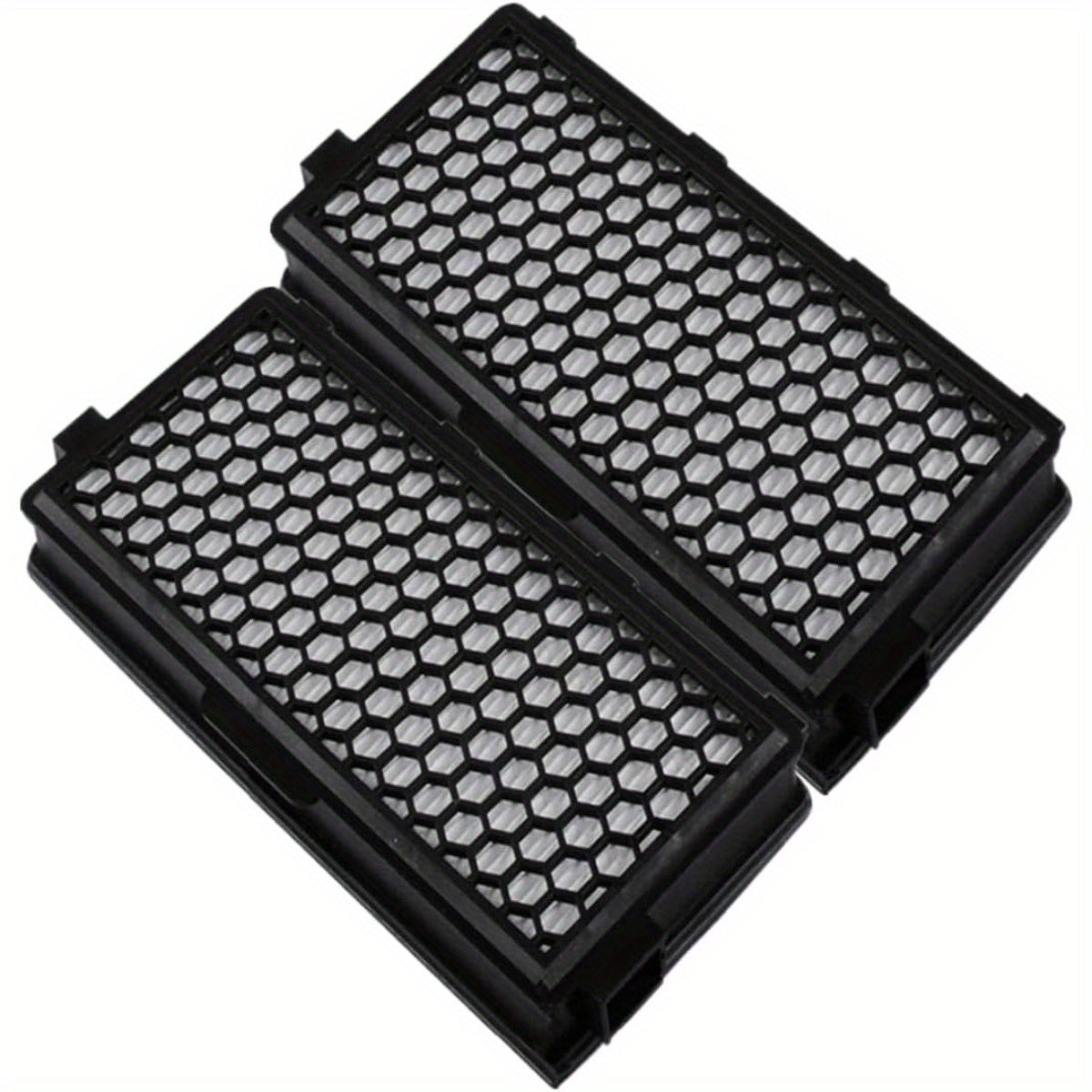 2pcs Air Purifier Filters for Vacuum Cleaners Pet Hair Removal Honeycomb Pattern