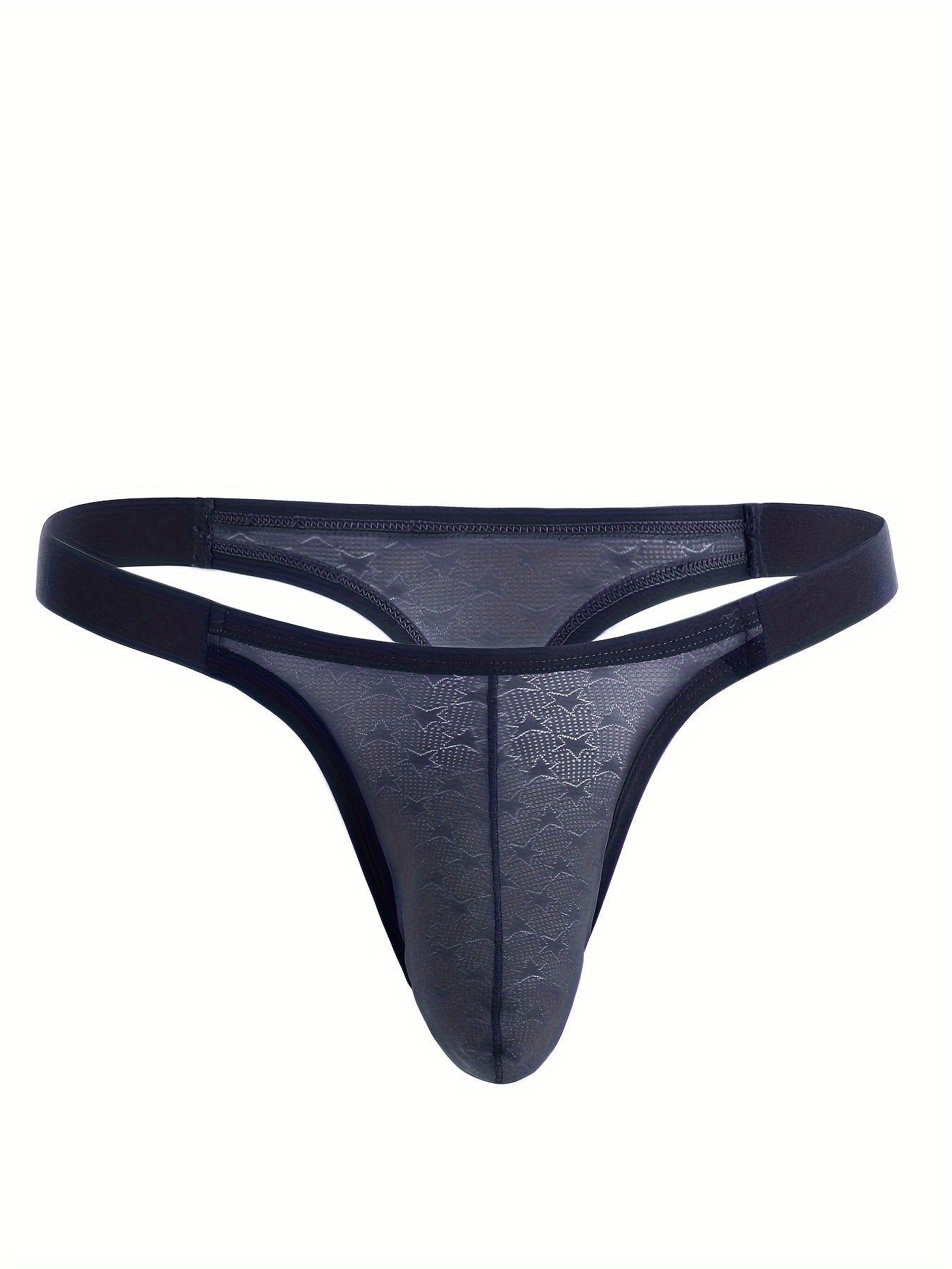 Men's Low Rise Thong Underwear Soft Breathable Stretchy Fabric