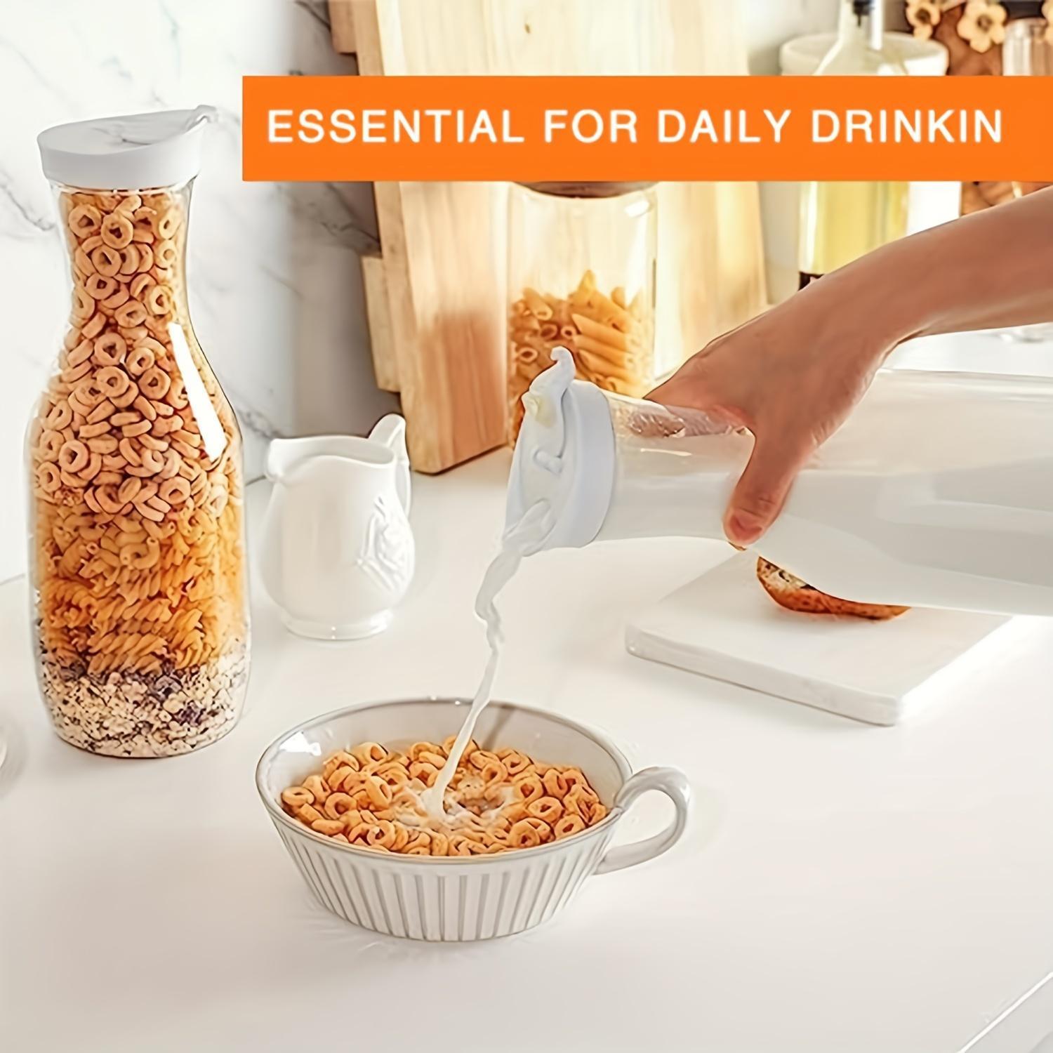 3pc Clear Square Pitcher Set 50oz 67oz with Flip Lids for Iced Tea Juice