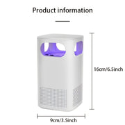 USB Air Purifier with Strong Duct System High-Speed Motors Quiet Operation Blue LED for Bedroom Kitchen Living Room