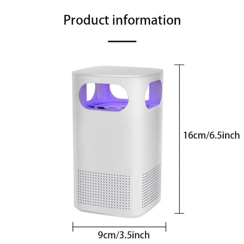 USB Air Purifier with Strong Duct System High-Speed Motors Quiet Operation Blue LED for Bedroom Kitchen Living Room