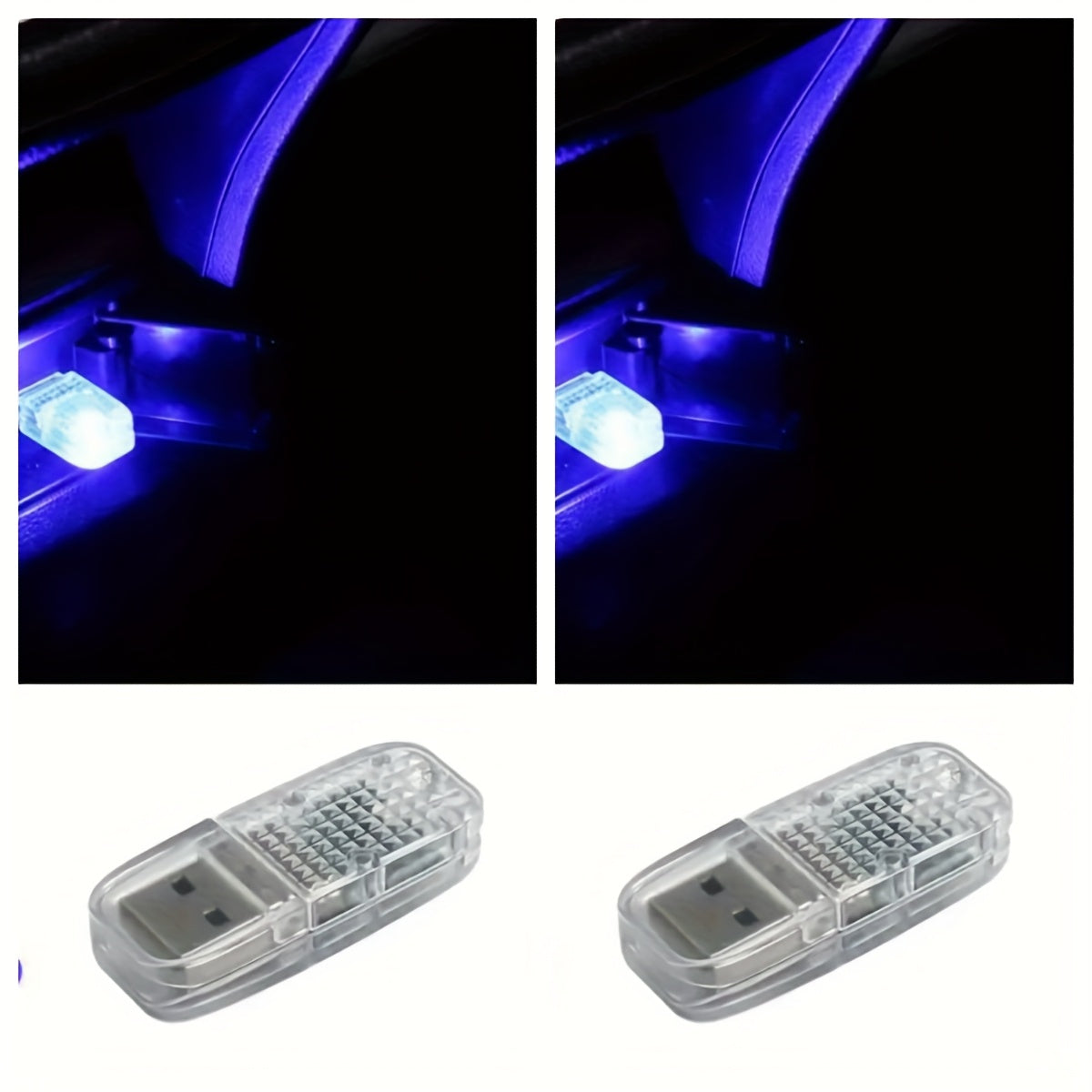 Car Interior LED Atmosphere Light RGB Mini Night Lamp Portable Car Accessory