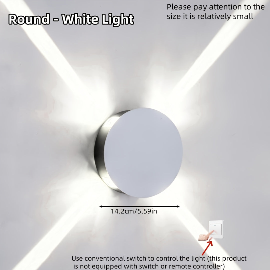 Modern Round Aluminum LED Wall Light for Living Room and KTV