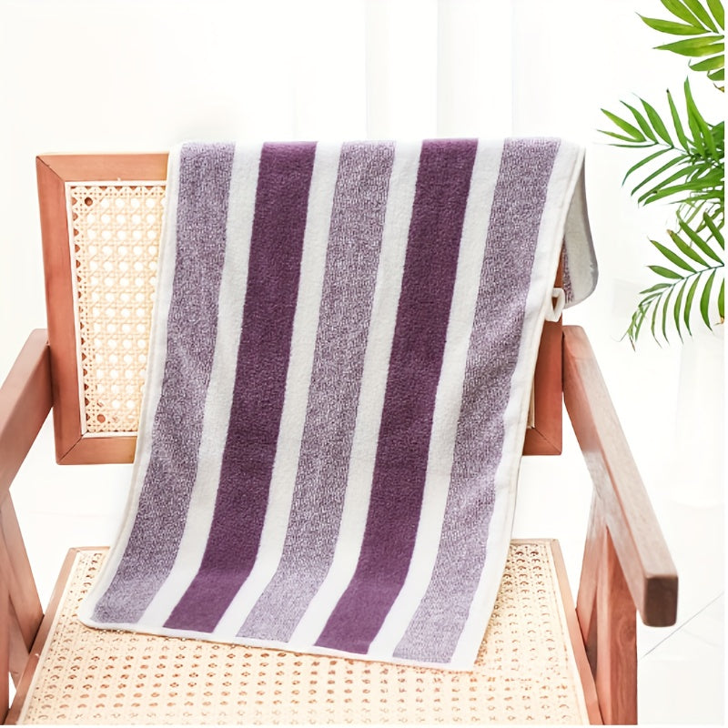 Absorbent Striped Towel Set for Home Bathrooms Ideal for Gift