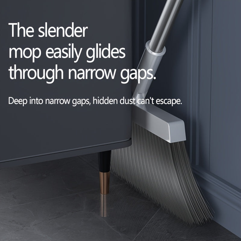 All-in-One Home Cleaning Set with Long-Handle Broom and Dustpan for Dust and Pet Hair