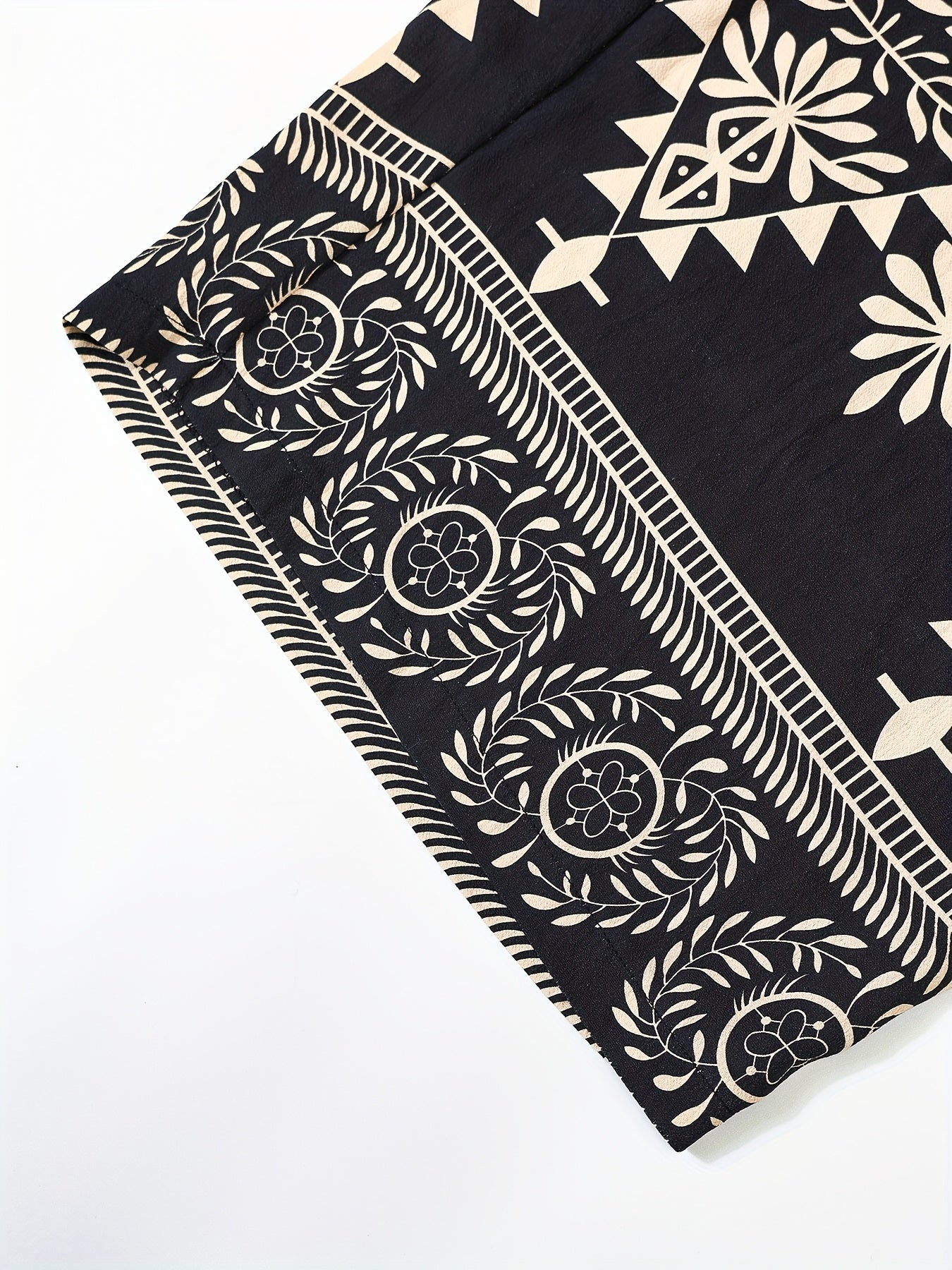 Брюки для женщин больших размеров повседневные средней длины с геометрическим принтом, дышащие, легкие