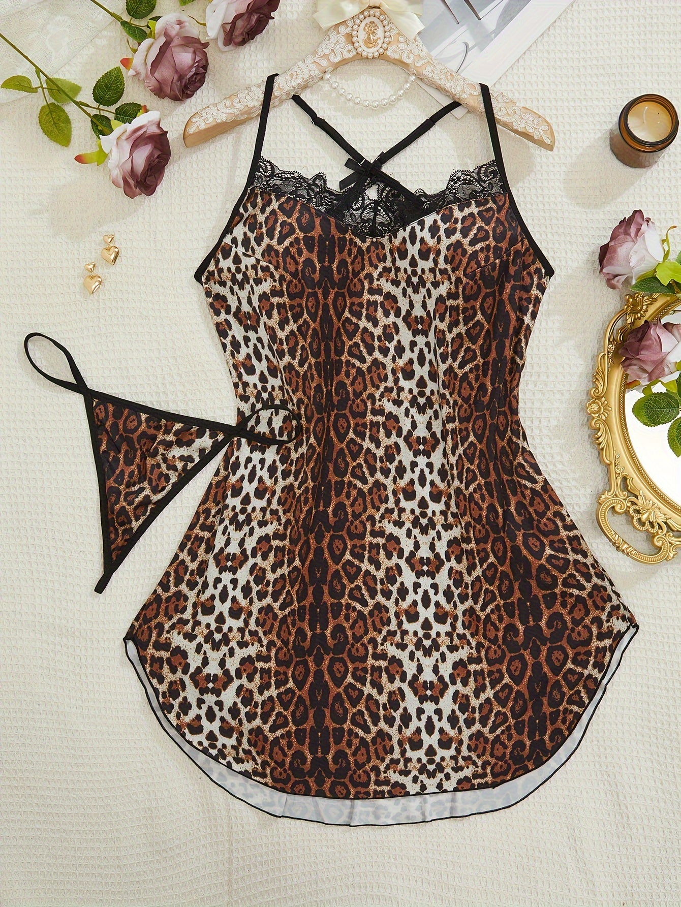 Lace Spliced High Elastic Segment Lingerie for Women