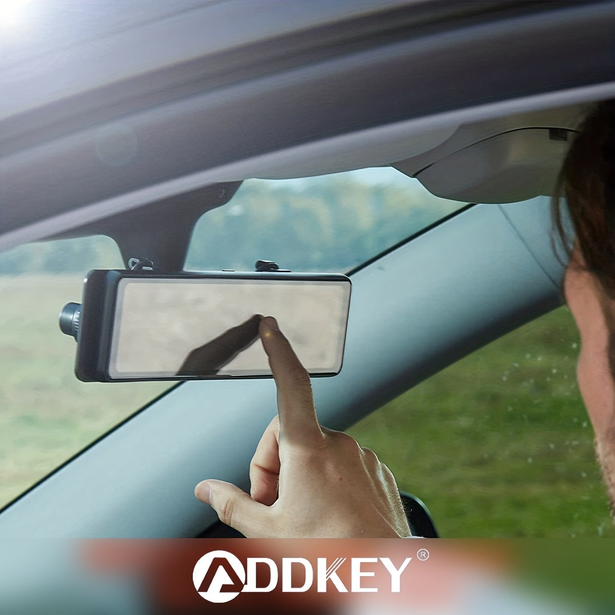 30.48cm Ikki tomonlama Dash Cam GPS bilan 4K oldi 1080P orqa OLED displey WiFi G-sensor