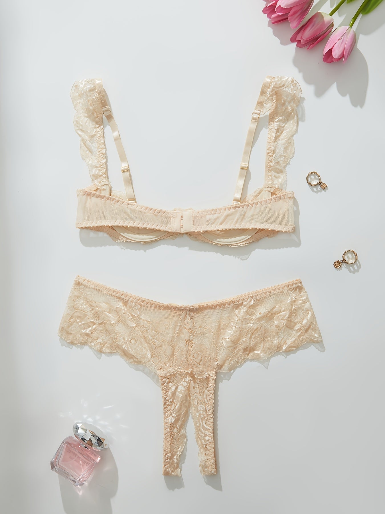 Yevropa va Amerikadan yangi sexy dantel ichki kiyim to'plami