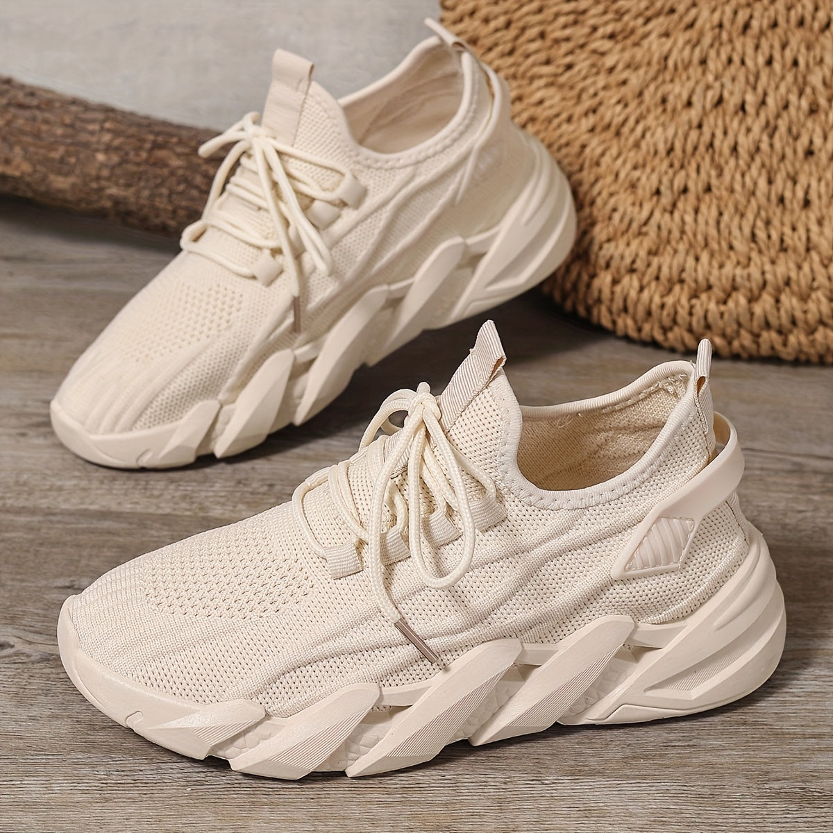Women’s Breathable Mesh Casual Sneakers Lightweight Running Shoes White
