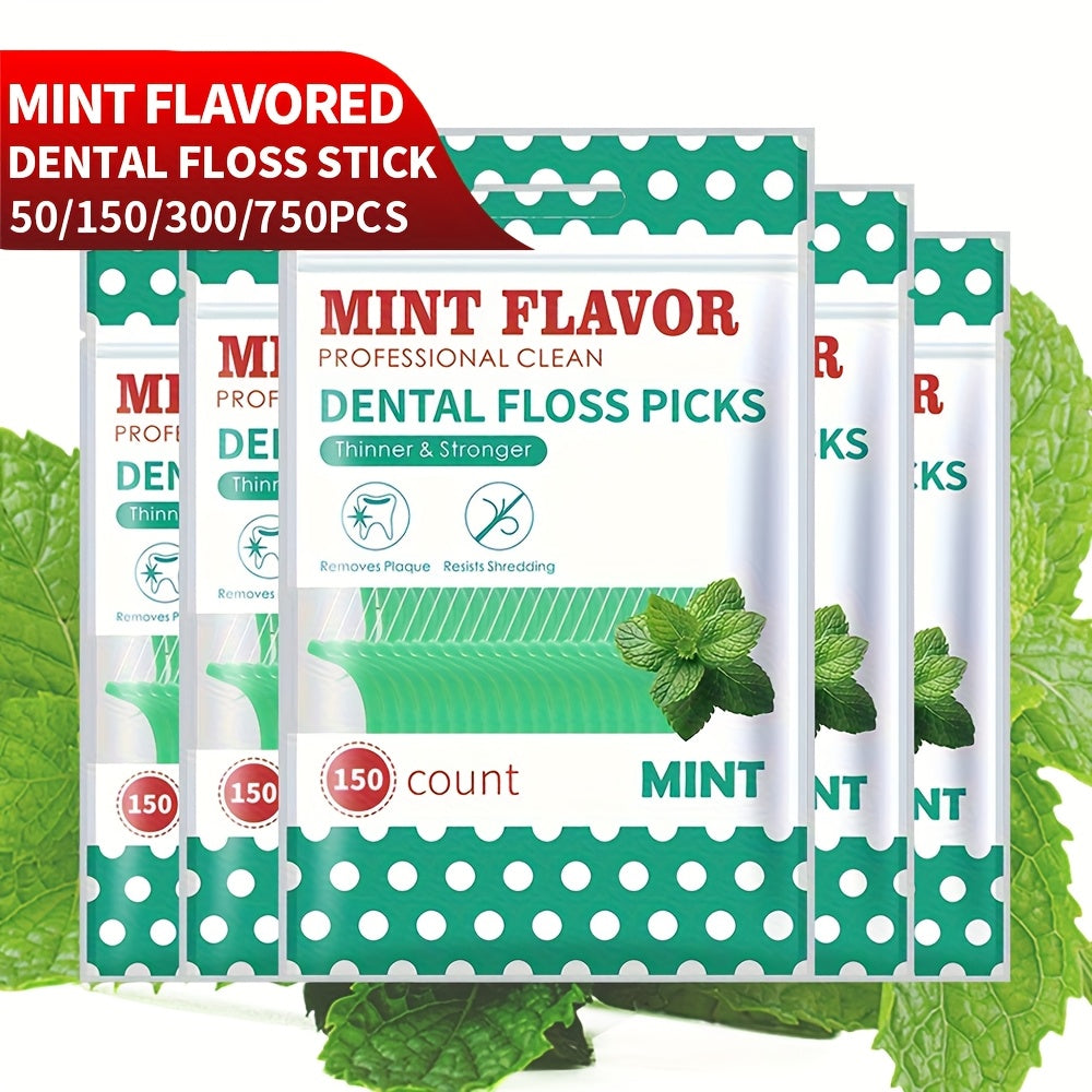 Dental Floss Sticks Mint Flavor 750/300/150/50 Pieces Oral Hygiene
