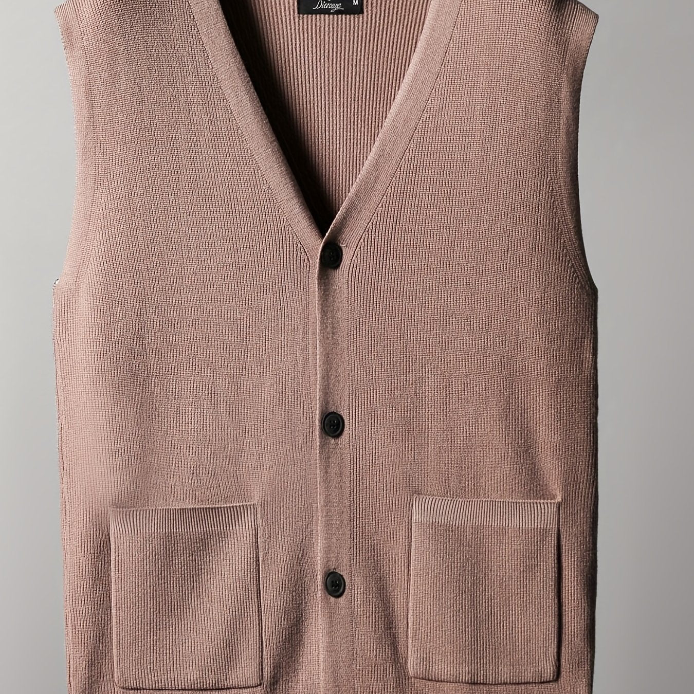 Men's Oversized Knitted Sweater Viscose Cardigan Vest for Autumn Winter