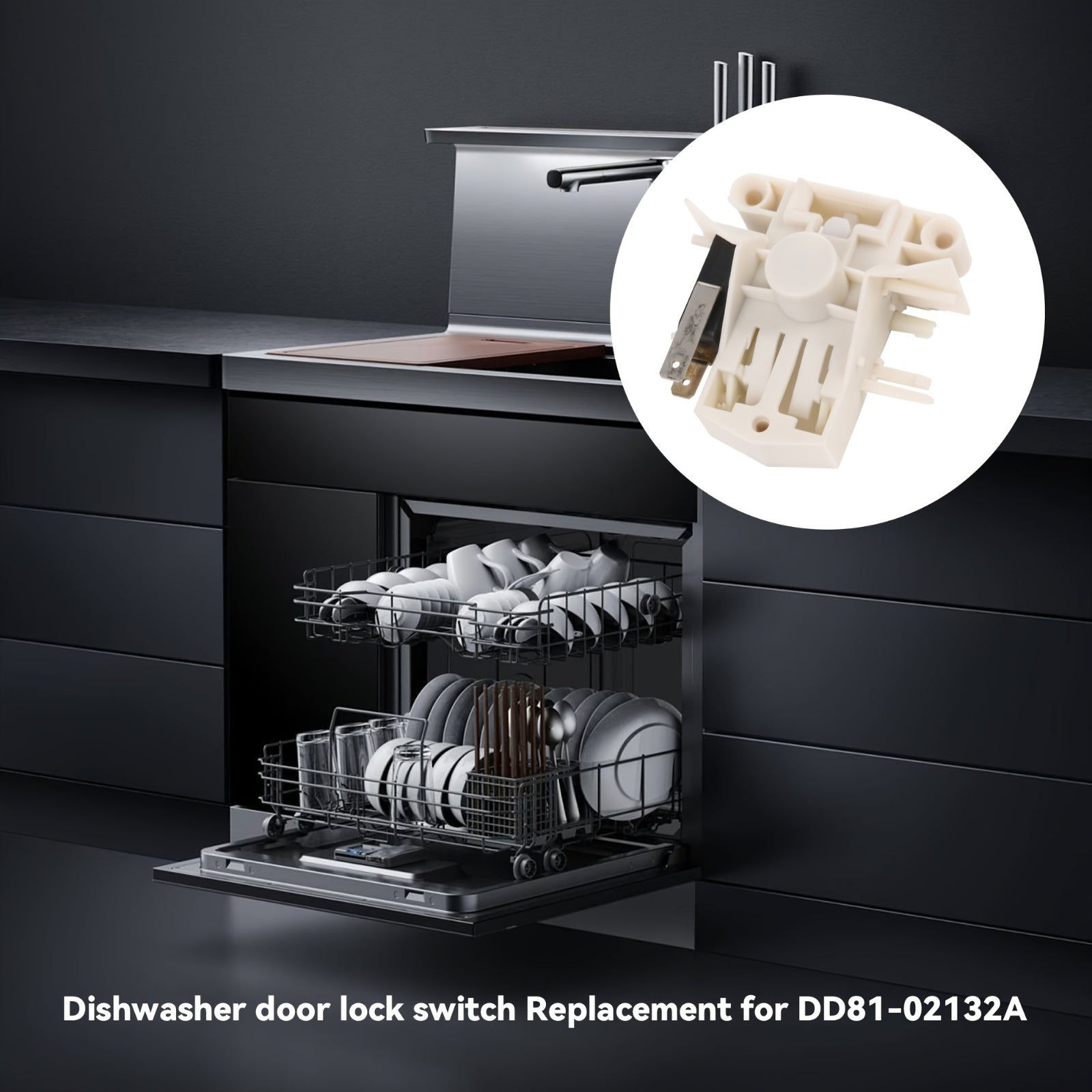 Dishwasher Replacement Door Lock Switch DD81-02132A Compatible with Dishwashers