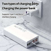 Large Capacity Power Bank 30000mAh Fast Charging USB Type-C Portable Emergency Backup