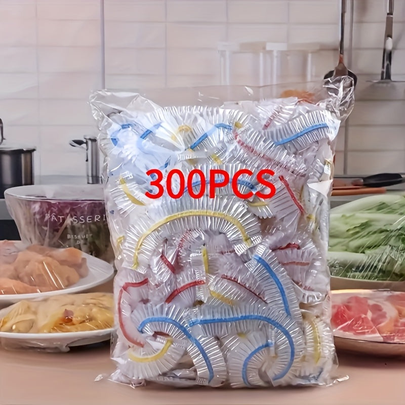 300 Pieces Food Wrap Cling Film Stretchable Transparent Odor Resistant Safe for Food Storage
