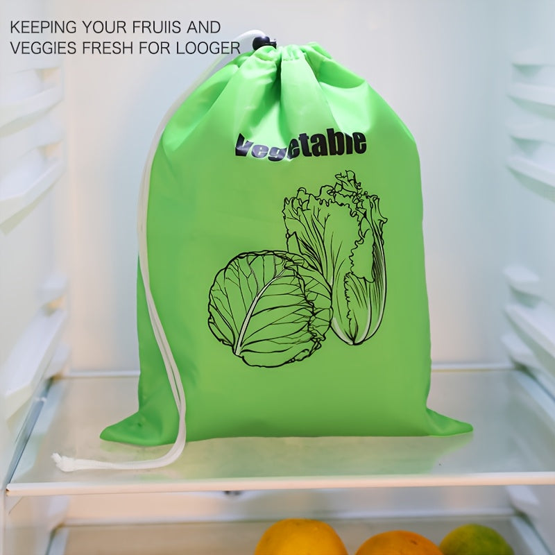 Rectangular Reusable Food Storage Bag for Fruits and Vegetables Eco-Friendly Washable Durable