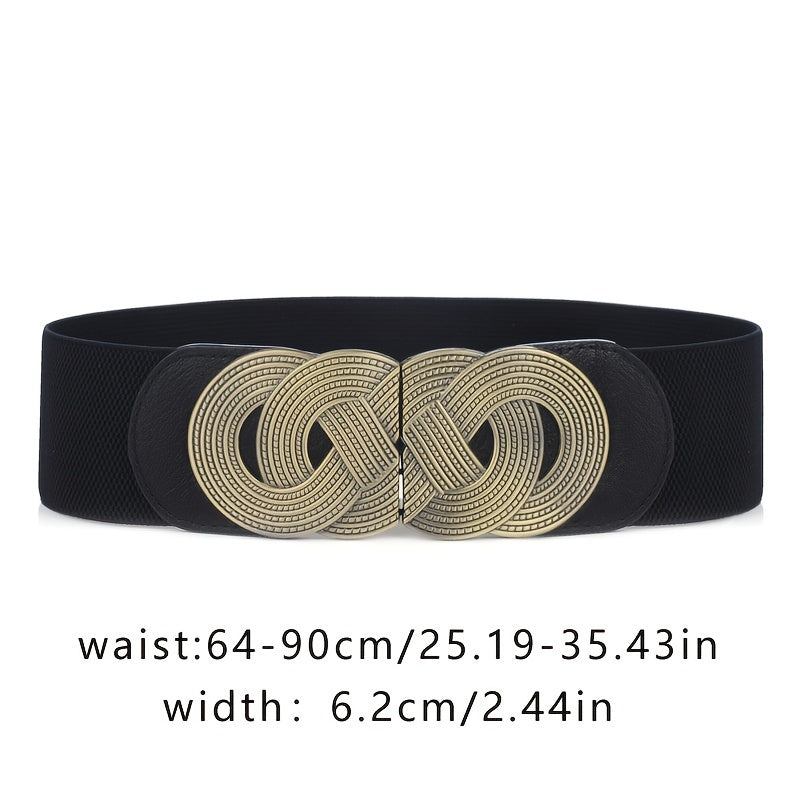 Женский широкий эластичный пояс в винтажном стиле декоративный корсет для платьев и жакетов