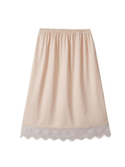 Women's Half Slip Underskirt with Anti-Static and Lace Trim for Dresses