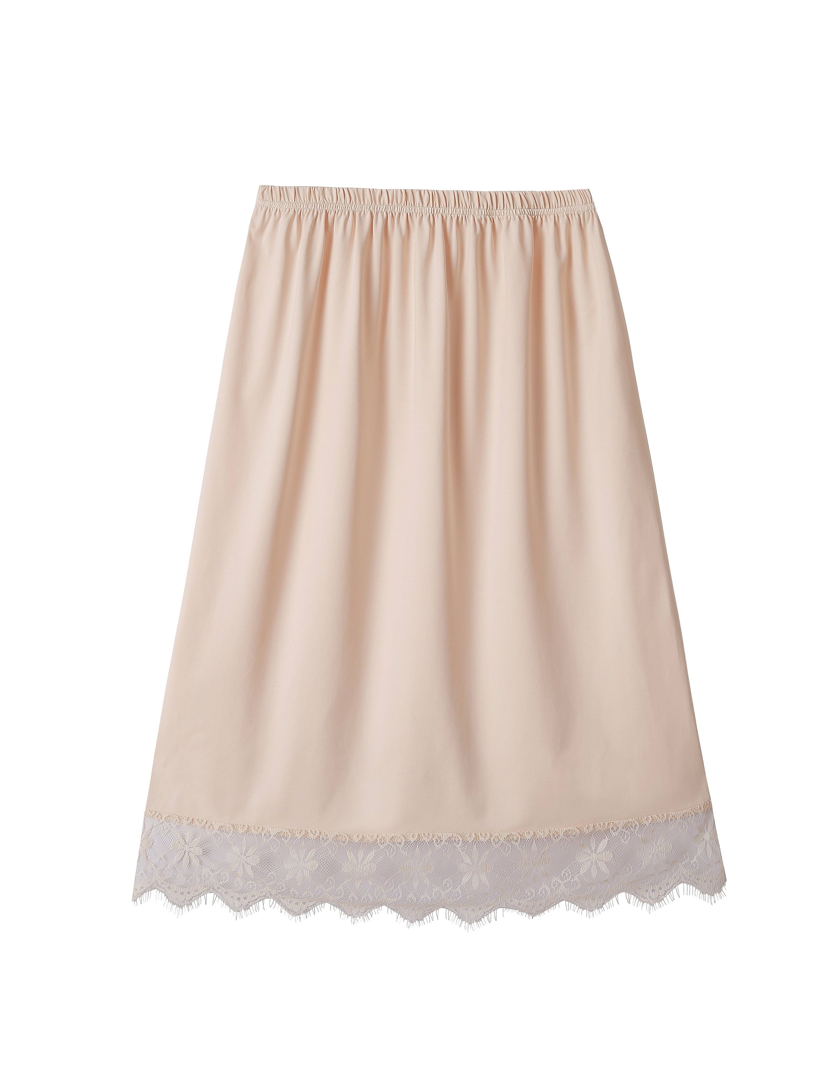 Women's Half Slip Underskirt with Anti-Static and Lace Trim for Dresses