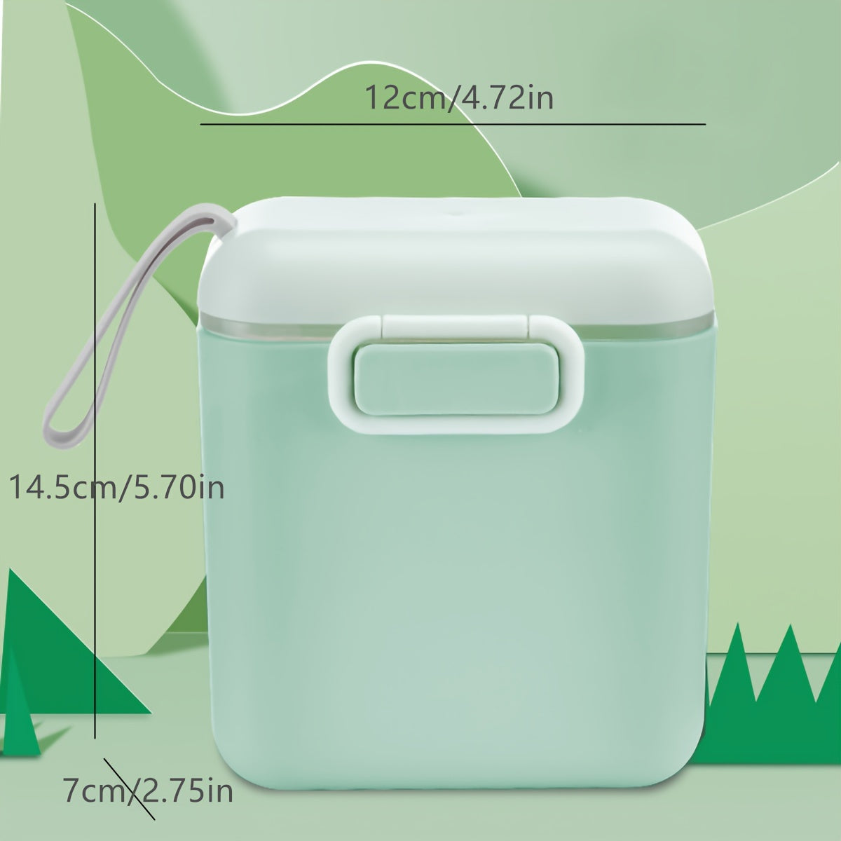 Baby Feeding Dispenser Portable Milk Powder Container with Scoop Leakproof Storage for Travel