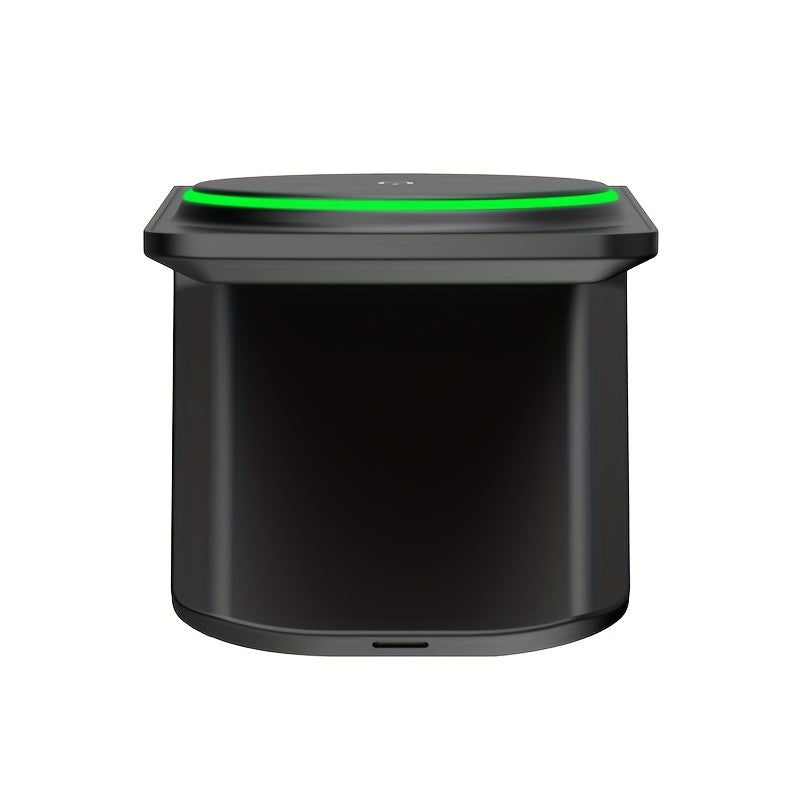 Soporte de cargador inalámbrico magnético de 15W para iPhone 16 Pro Max/15 Plus/14/13/12 Mini Negro