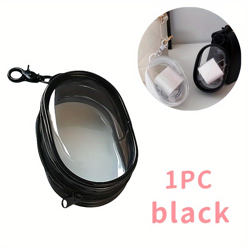 Multipurpose Storage Bag with Keychain for Cables, Headphones, Lipstick and Keys Travel Organizer Gift