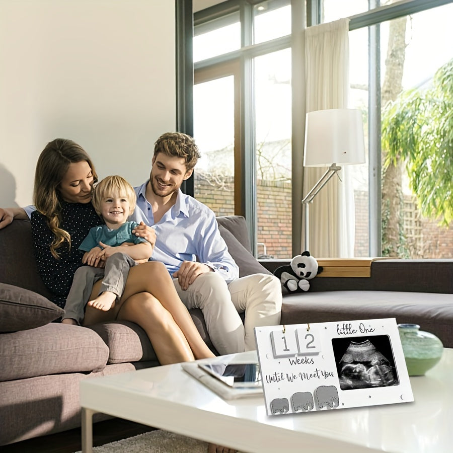 Деревянная фоторамка для ультразвуковых снимков для объявления о беременности и воспоминаний о детях, комплектуется подставкой для отображения