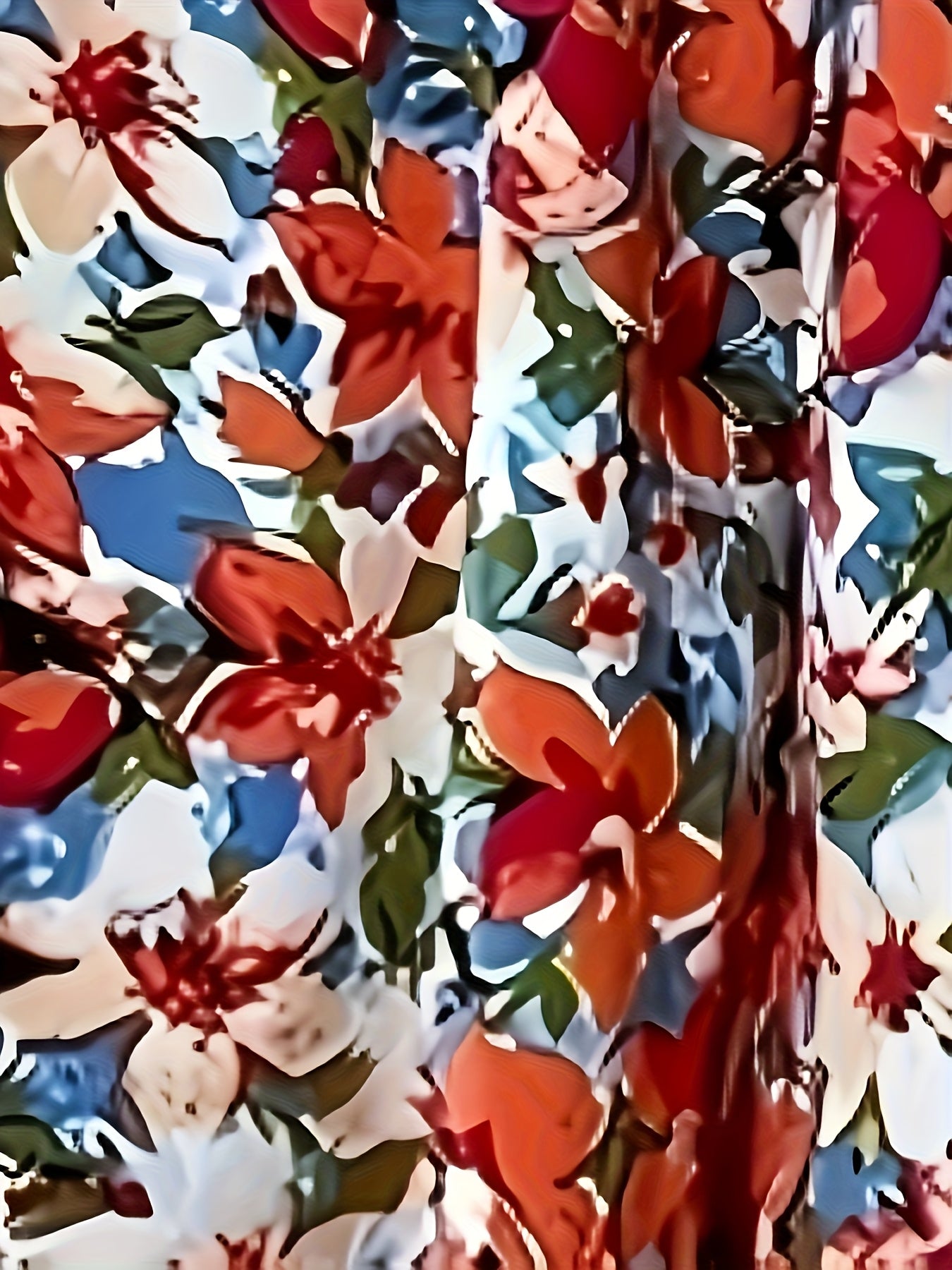 Women's Floral Print Skort, Vibrant Colors, High-Waisted, Spring Summer Fashion