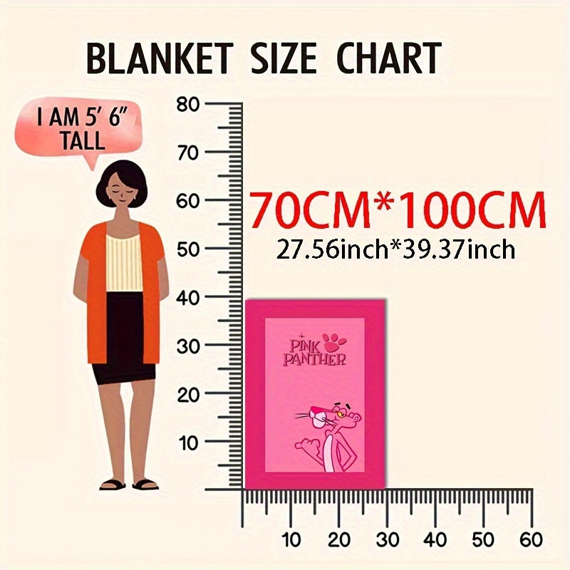 Pink Panther Flannel Fleece Throw Blanket Soft Warm Sofa Office Camping Travel Gift