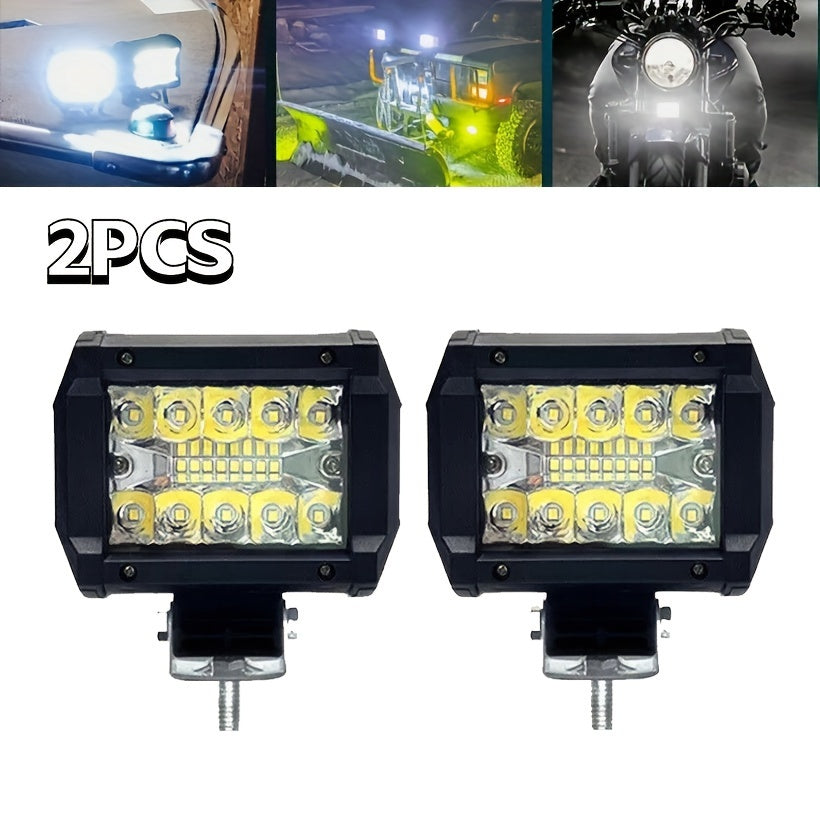 2 Pieces 10.16cm Automotive LED Work Lights 20LED 60W Universal for Car Truck SUV