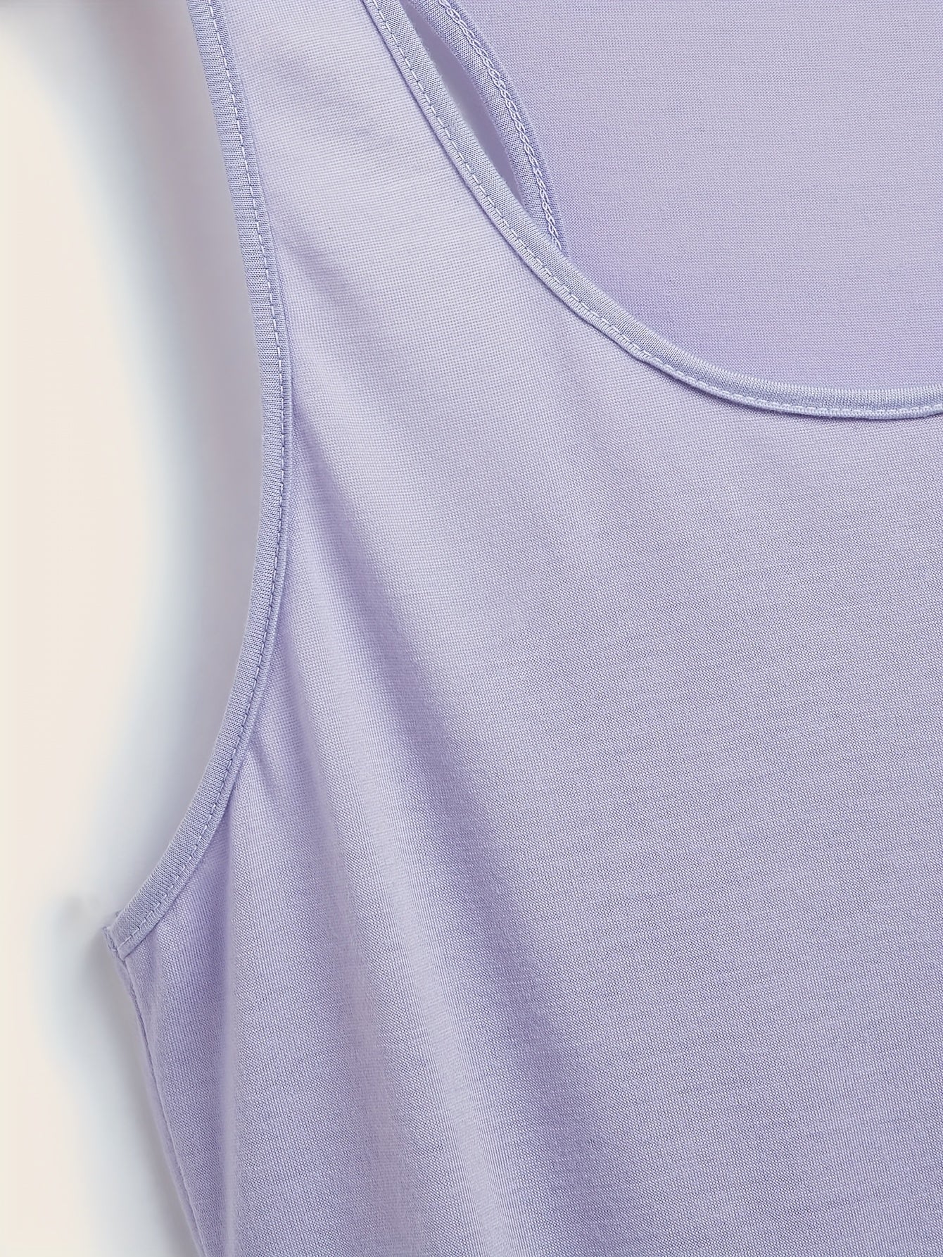 Women's Plus Size Lavender Off-Shoulder Tank Top Breathable Sleeveless Workout