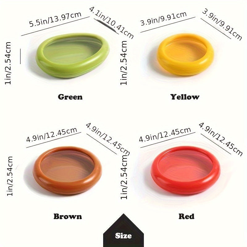 Qayta ishlatiladigan Avokado saqlash konteyneri, meva va sabzavotlar uchun shaffof qopqog' bilan