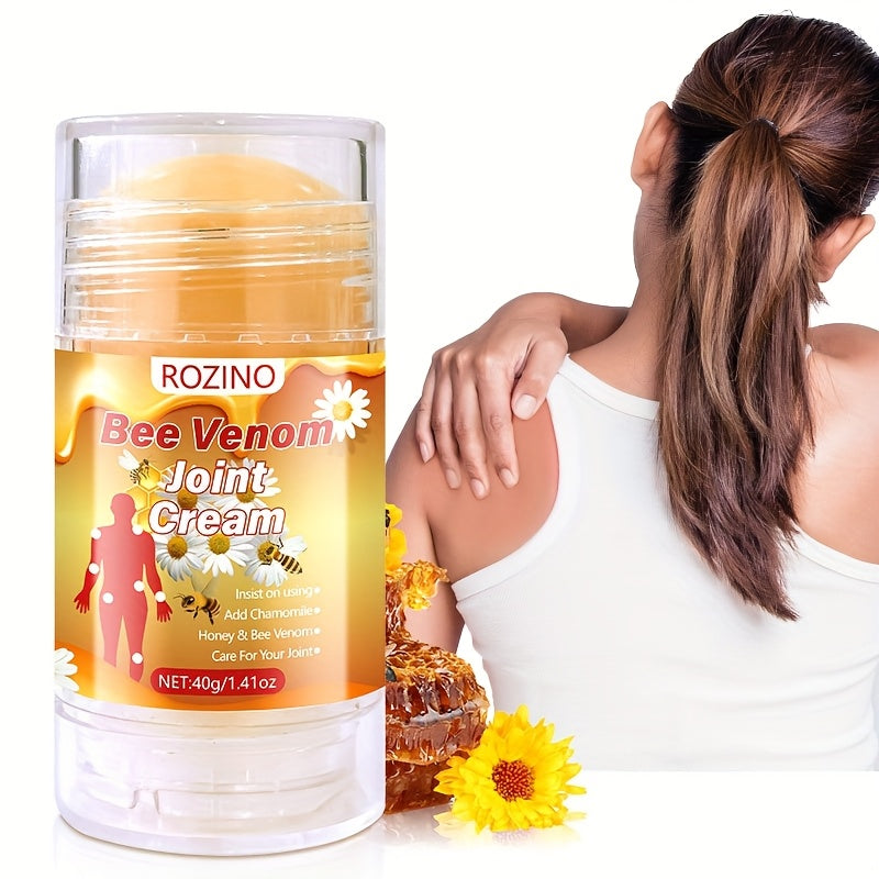 Unisex Bee Venom Joint Cream 40g with Honey Chamomile Aloe Turmeric Vitamin C