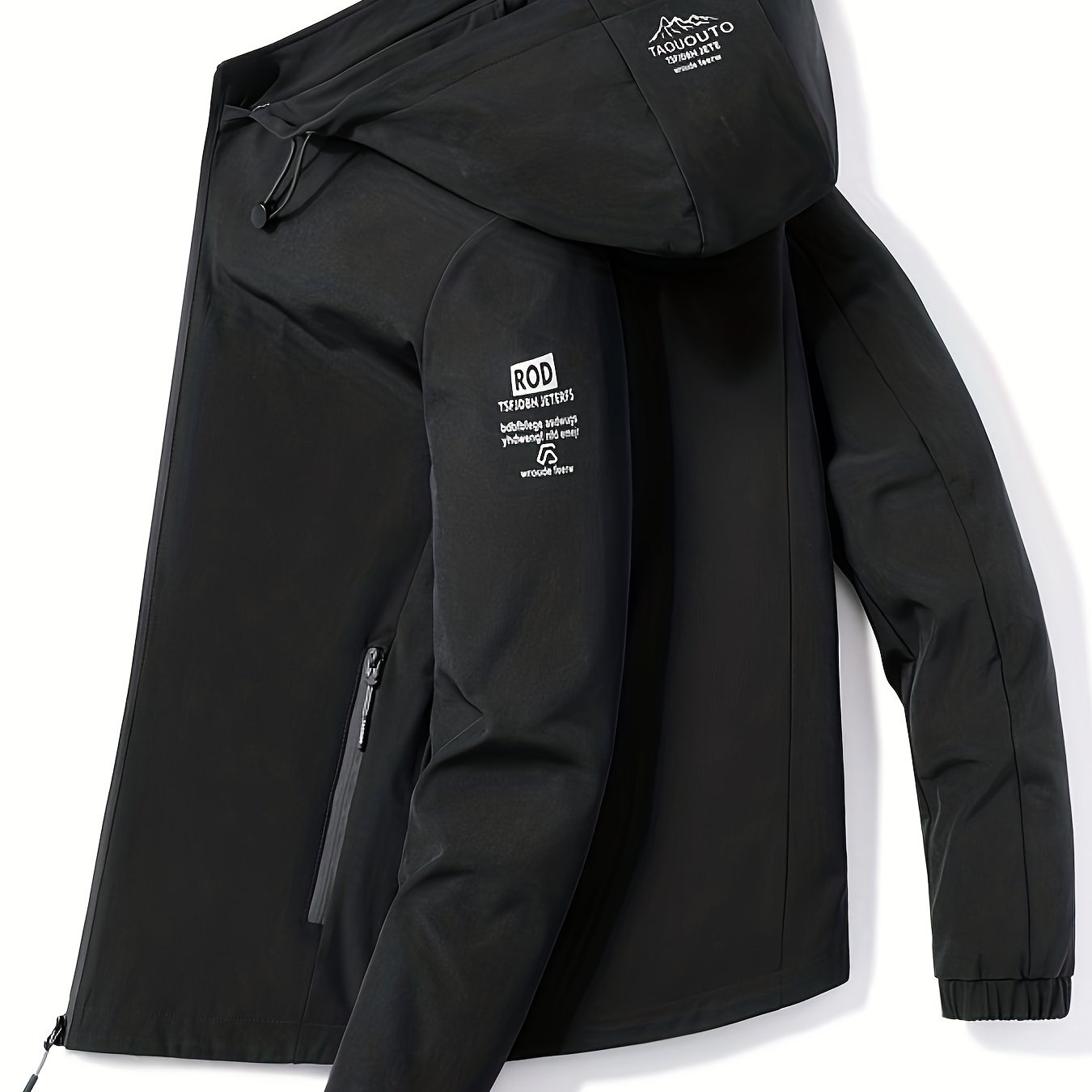 Erkaklar uchun yengil yumshoq qoplama jakketi, 100% polyesterdan tayyorlangan, bir rangda. O'z ichiga oladi: oddiy kesim, uzun yenglar, fermuarlı cho'ntaklar, olib tashlanadigan kapüşon, ochiq havoda tasodifiy uslub, to'qilgan.